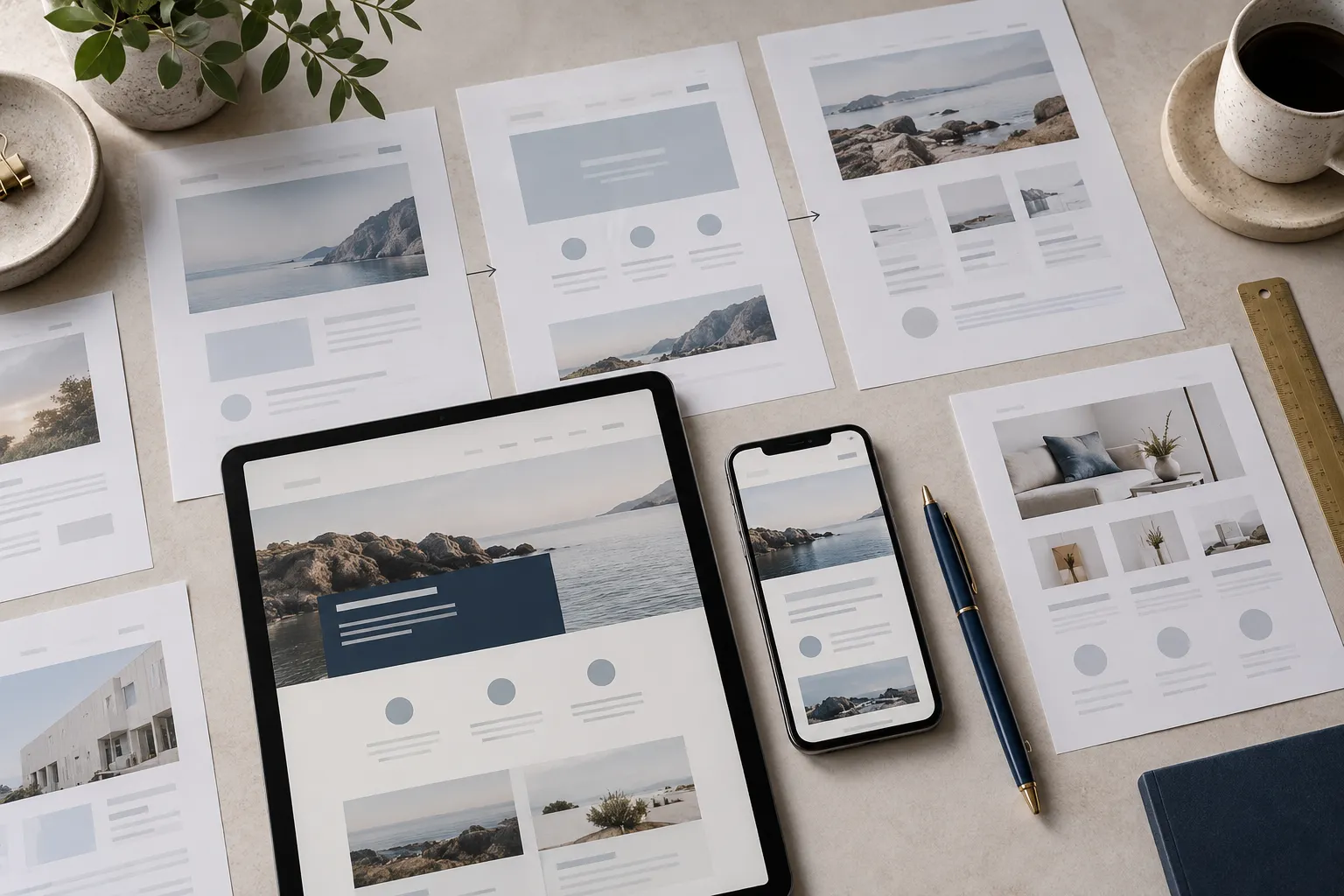 Plan each page around a visitor decision.