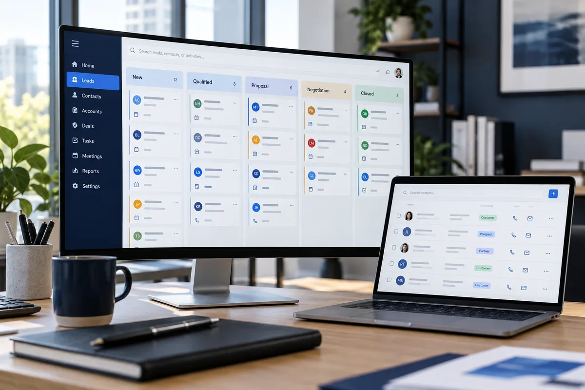 Business systems concept illustration